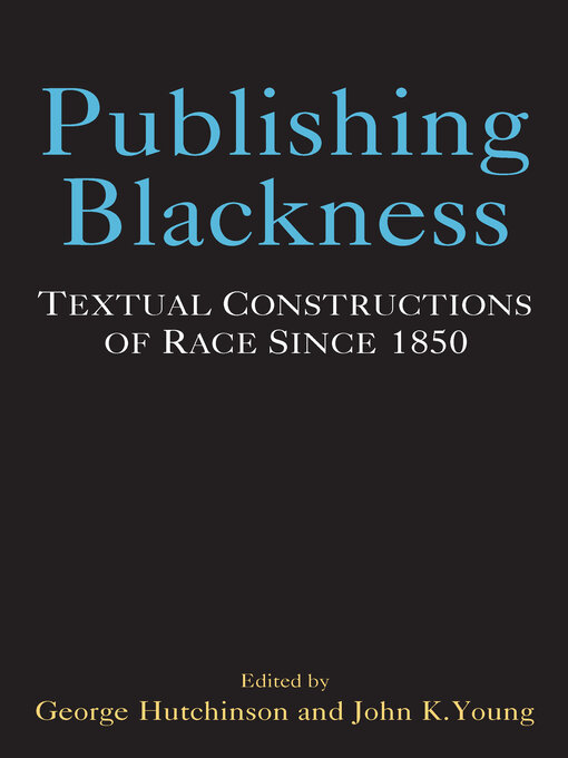 Cover of Publishing Blackness